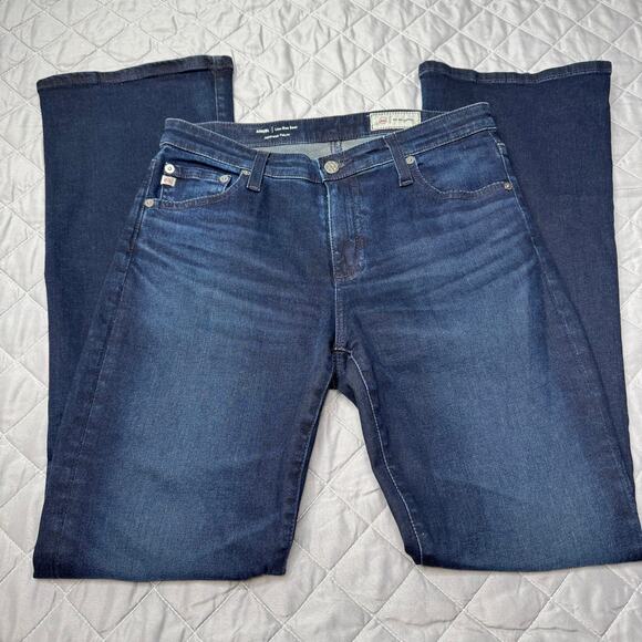 AG Adriano Goldschmied angel low-rise boot leg jeans Japanese fabric women’s 28R - Picture 1 of 8